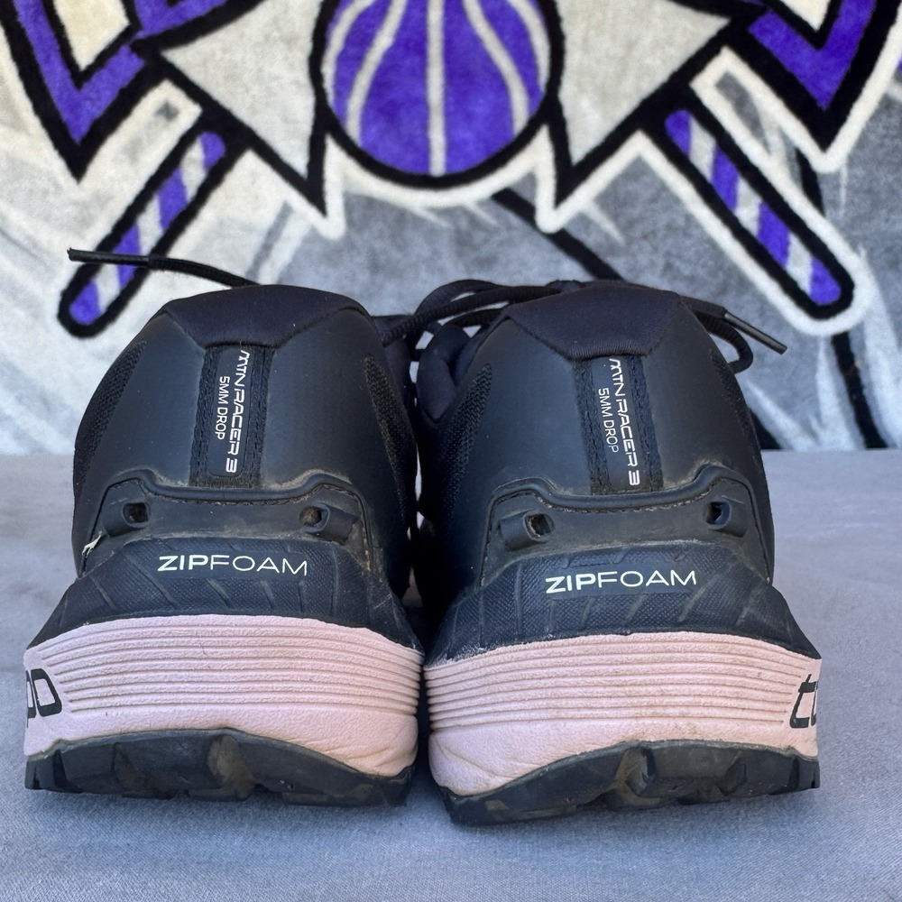 Size 8.5 - Topo MTN Racer 3 Women's Trail Running Shoes Sneakers Black/Mauve - Picture 7 of 10
